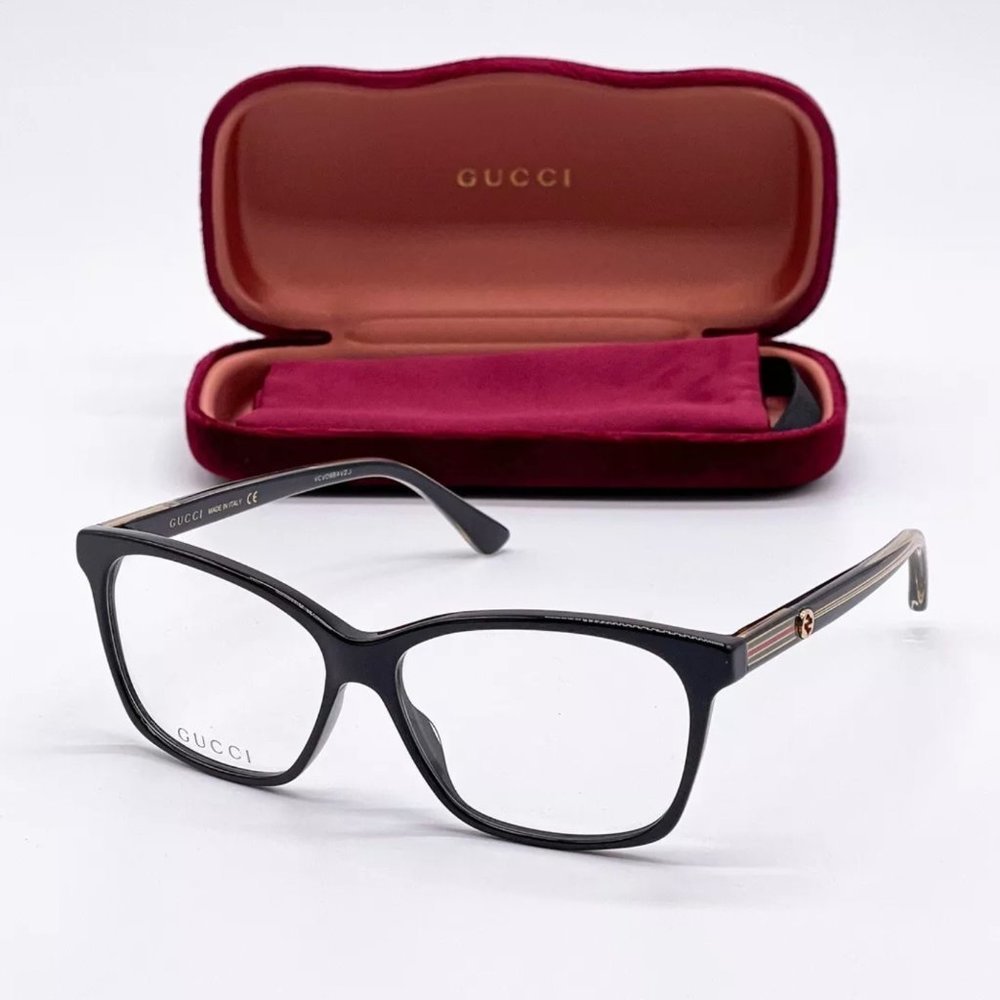 Sale! New Gucci 56mm Unisex Black Eyeglasses!